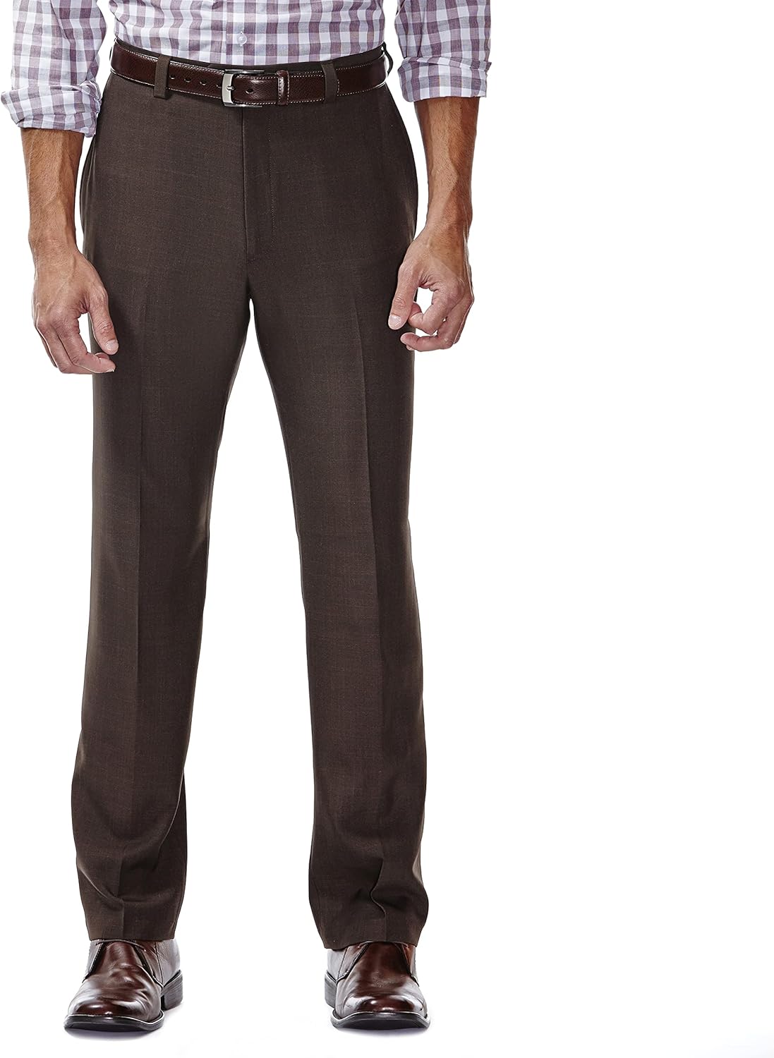 Haggar Men's E-CLO Repreve Stria Flat Front Dress Pant Review