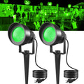 Green Spotlight Outdoor LED Landscape Lights - 2 Pack