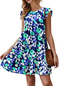 KIRUNDO Women's Babydoll Summer Dress - Flowy Lightweight Mini