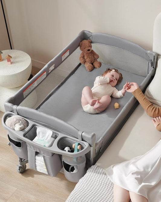 AirClub 4 in 1 Baby Bassinet Bedside Sleeper for Newborns
