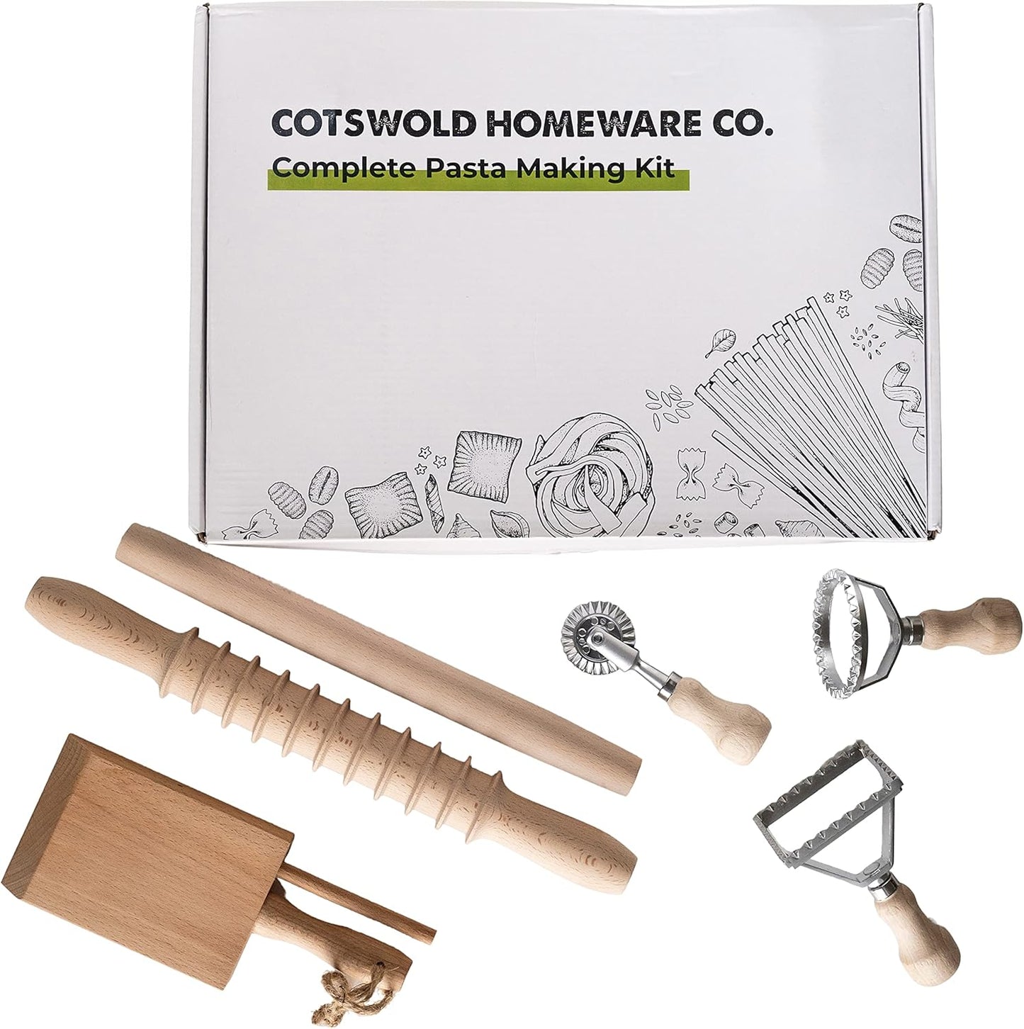6-in-1 Pasta Making Set by Cotswold Homeware