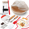 Complete Sourdough Starter Kit with 9ft Banneton Proofing Basket