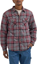 Wrangler Authentics Mens Sherpa Lined Shirt Jacket - Relaxed Fit