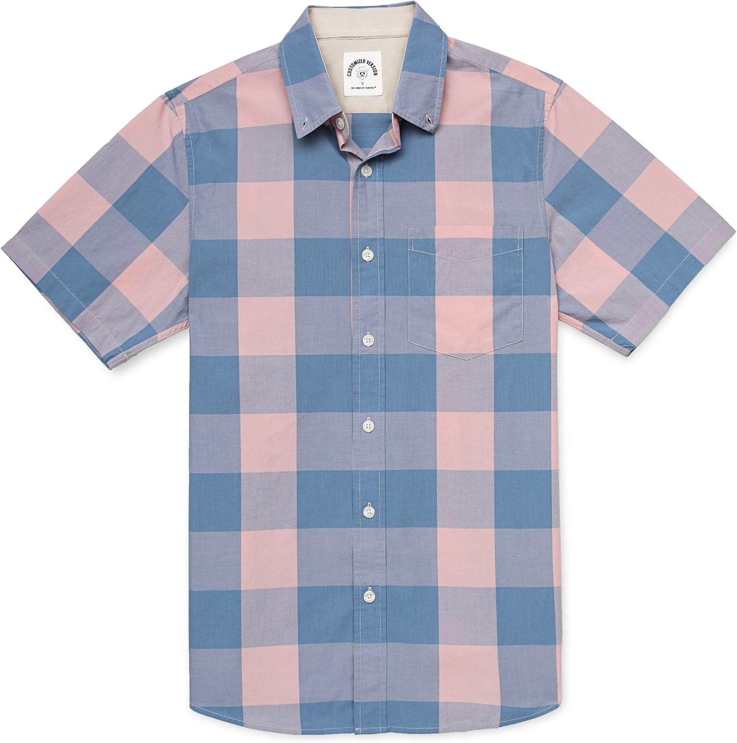 Dubinik Mens Short Sleeve Button Down Shirts for Casual Wear