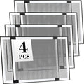 Expandable Window Screen 4-Pack Adjustable Sliding Screen Mesh - Fits