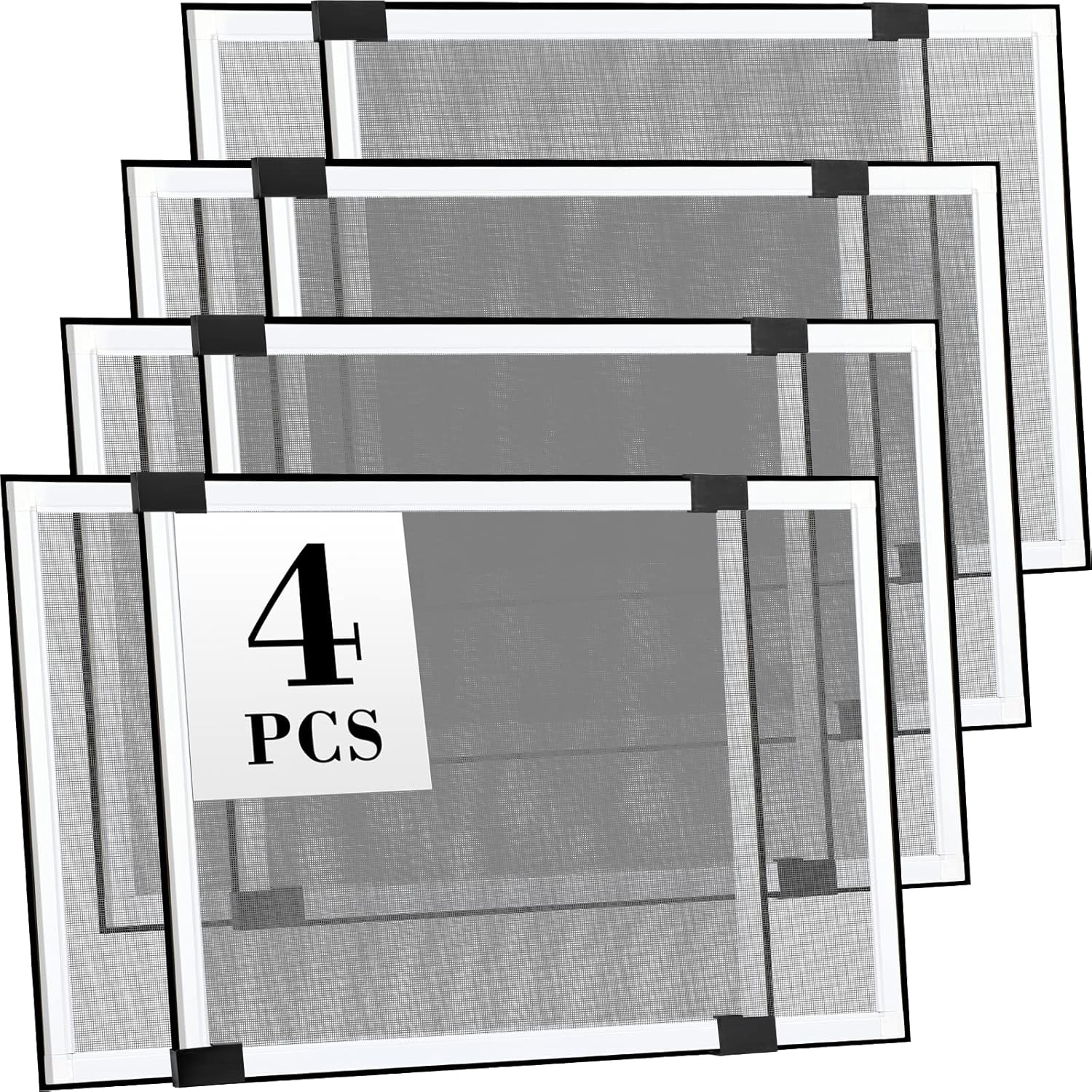 Adjustable Window Screen Mesh for Home - 4 Pcs Expandable Set
