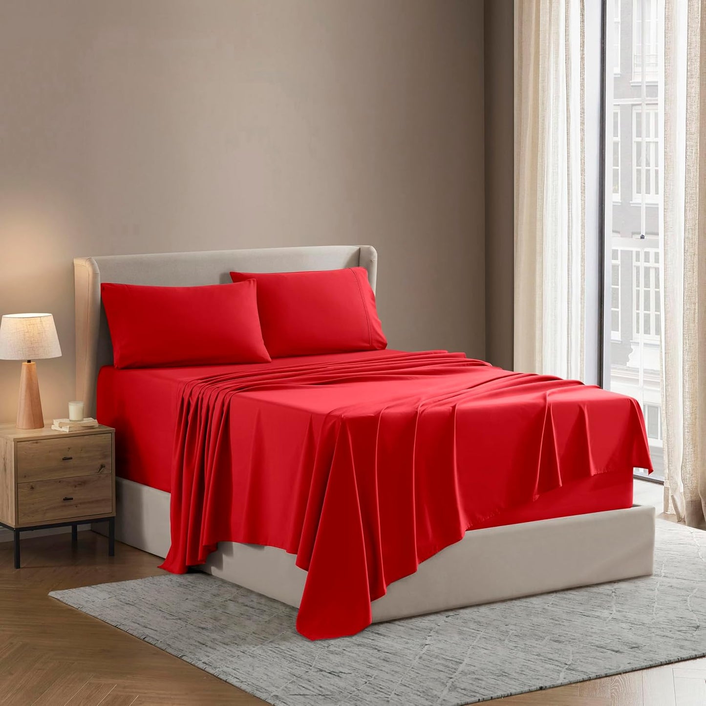 Nestl Short Queen Sheet Set - Ultra-Soft Microfiber Comfort
