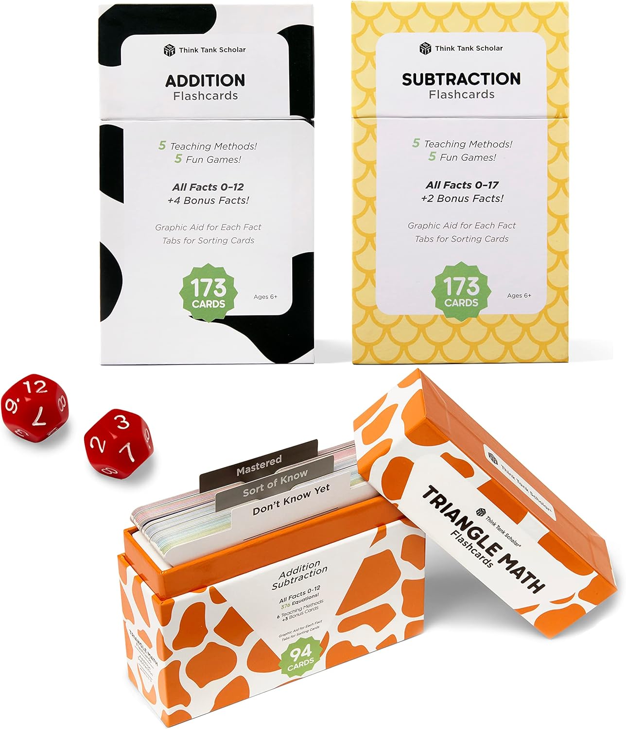 Ultimate Addition & Subtraction Math Mastery Flash Cards Bundle