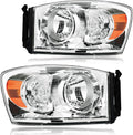 Headlight Assembly Compatible with 2006-2009 Dodge Ram - Clear View