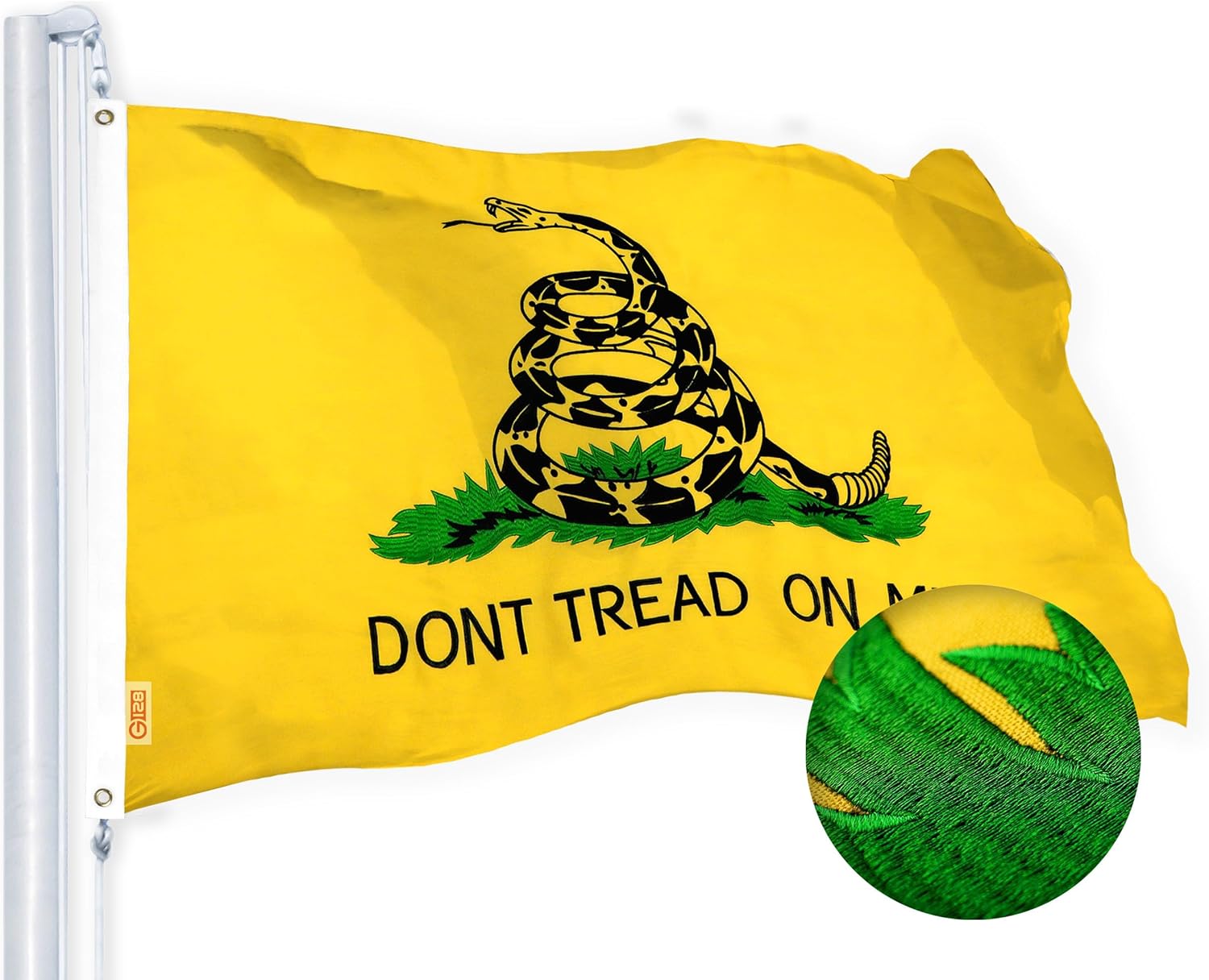 Gadsden Don't Tread On Me Flag | 3x5 Ft | Heavy Duty Design