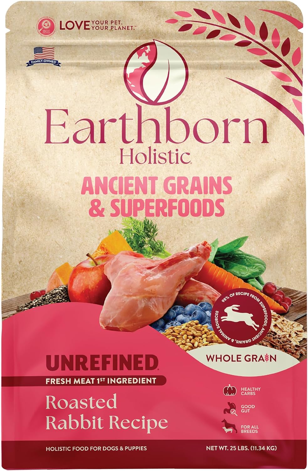 Earthborn Holistic Unrefined Roasted Rabbit Dry Dog Food Review