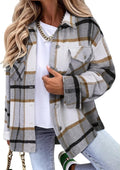 Magritta Womens V Neck Button Down Oversized Blouse - Cozy 3-Season