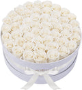 50 Piece Roses in a Velvet Box Preserved Flowers - Everlasting Gift