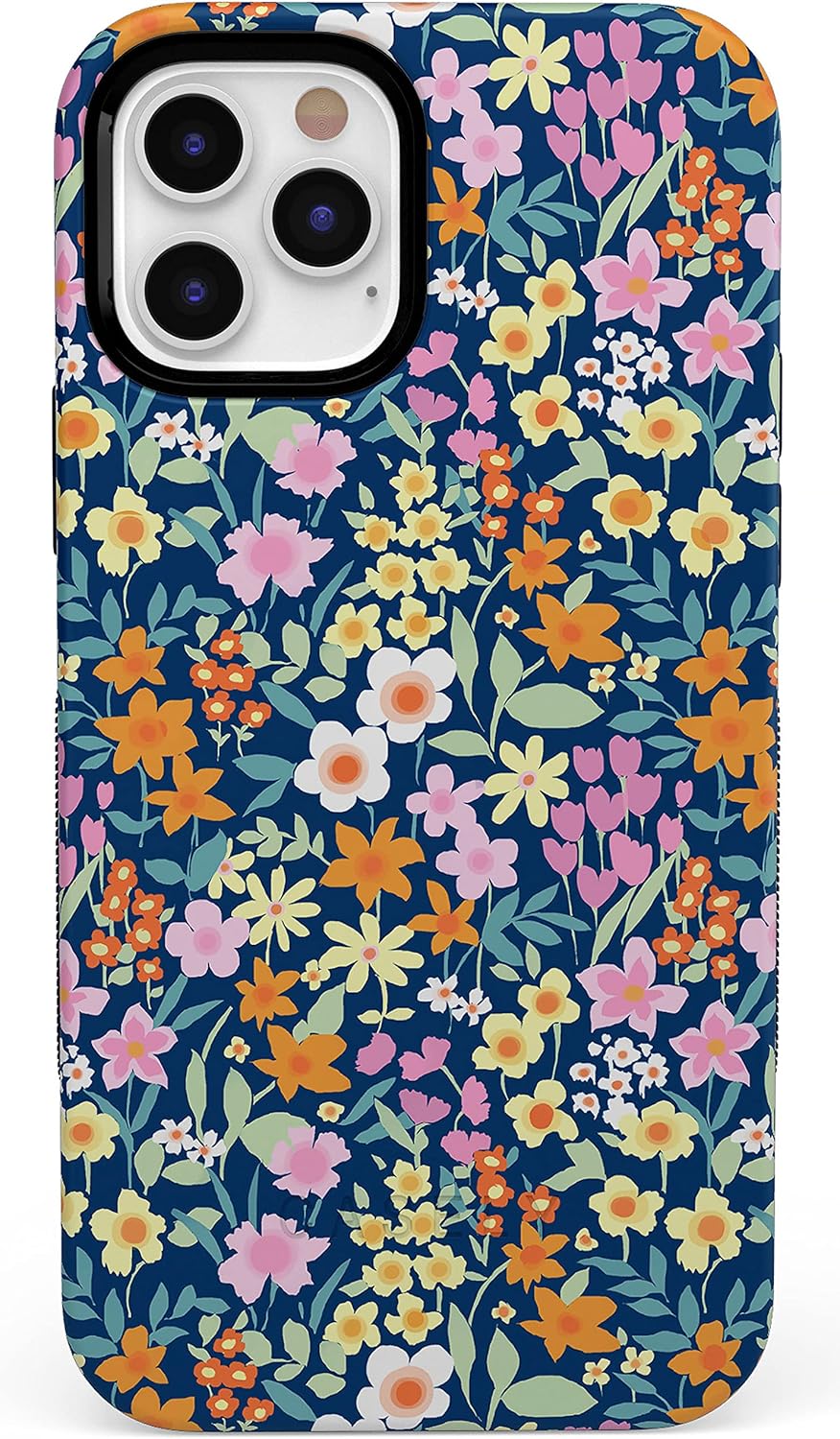 Casely iPhone 12/12 Pro Case - Bold Collection Navy Floral