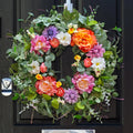 Spring Wreath 26 in Spring Wreaths for Front Door with Peony, Dahlia