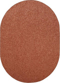 Ambiant Pet Friendly Solid Color Area Rug Rust 4ft x 6ft Oval - Soft