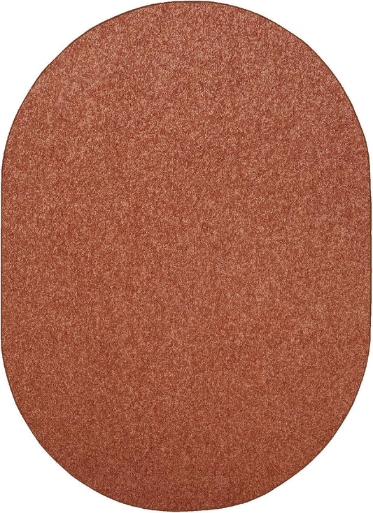 Pet Friendly Solid Color Area Rugs Rust - Perfect for Any Room