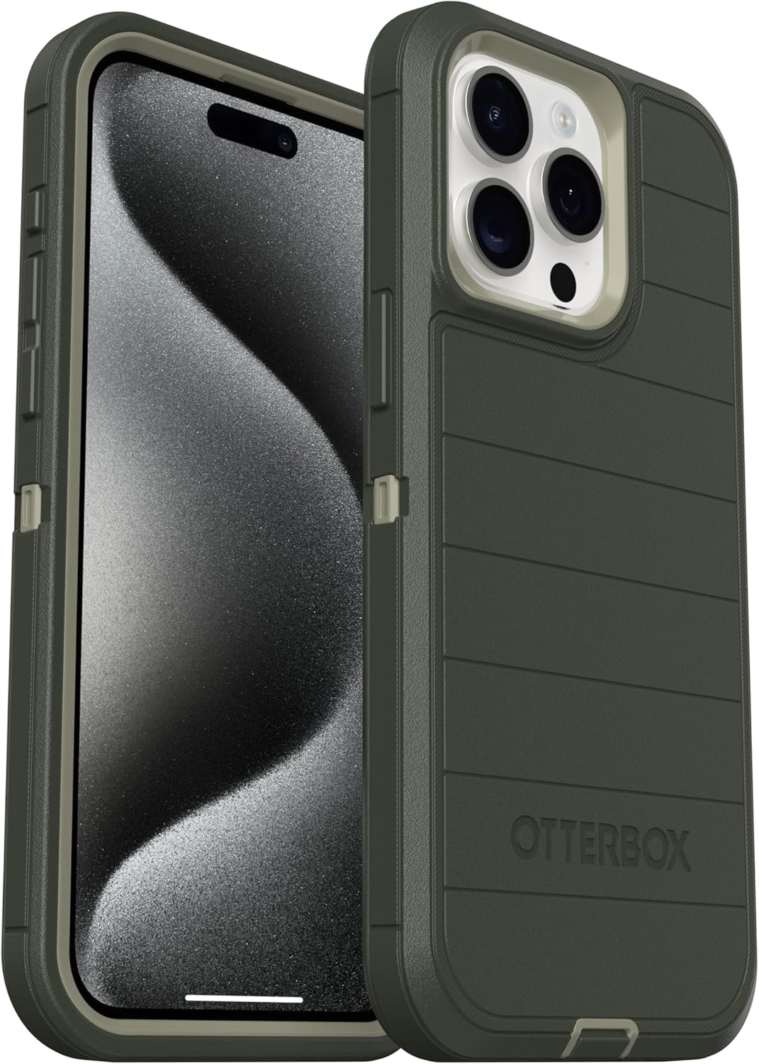 OtterBox Defender Series Case for iPhone 15 Pro Max - Rugged Green