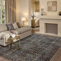 Collive Area Rug 5x7 - Machine Washable Vintage Distressed Rug
