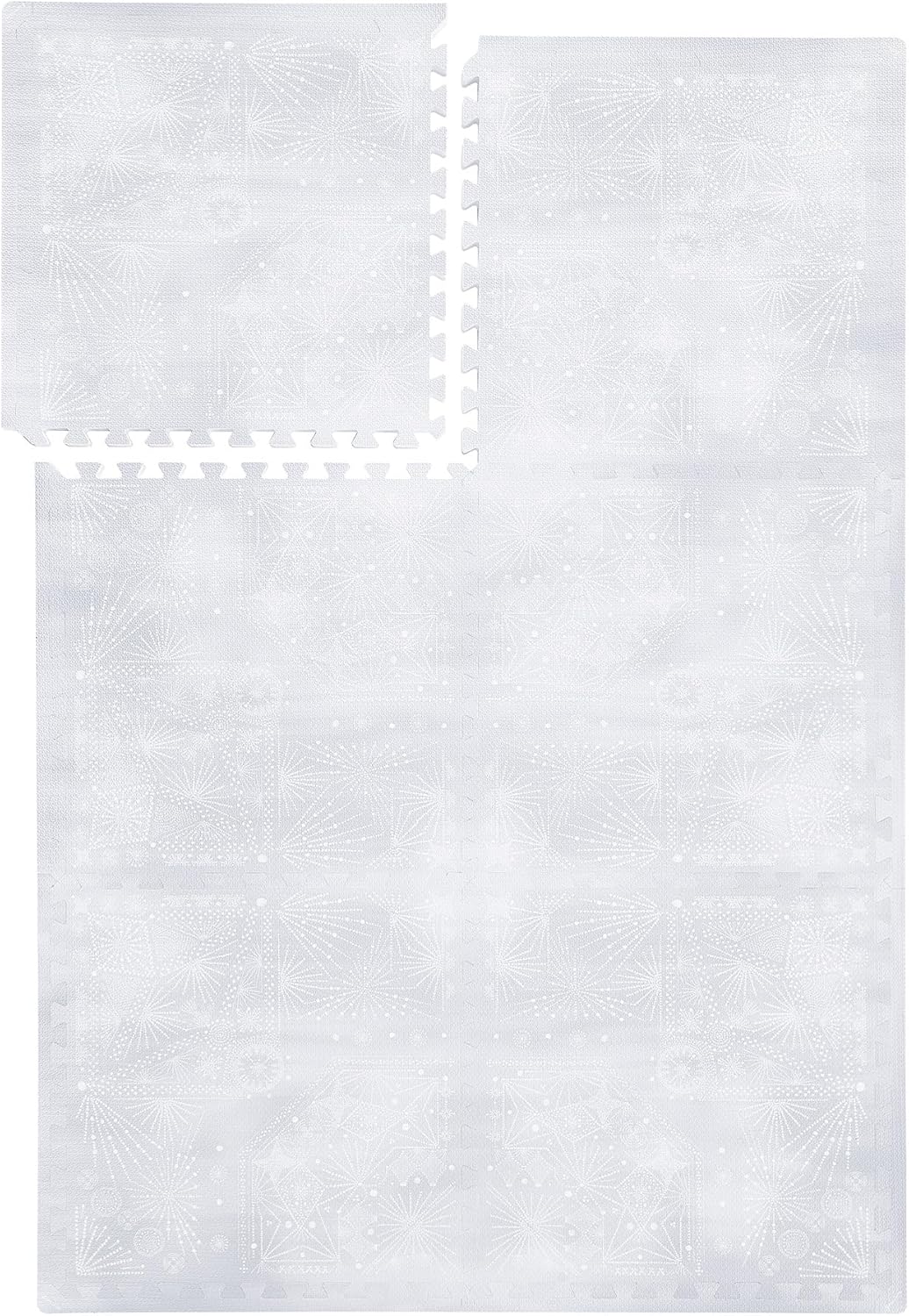 Premium 1 Thick Foam Mat Set - Expandable & Non-Toxic - 6x4ft - Lavender Gray