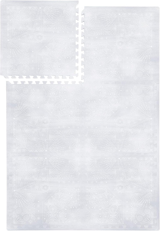 Premium 1 Thick Foam Mat Set - Expandable & Non-Toxic - 6x4ft - Lavender Gray