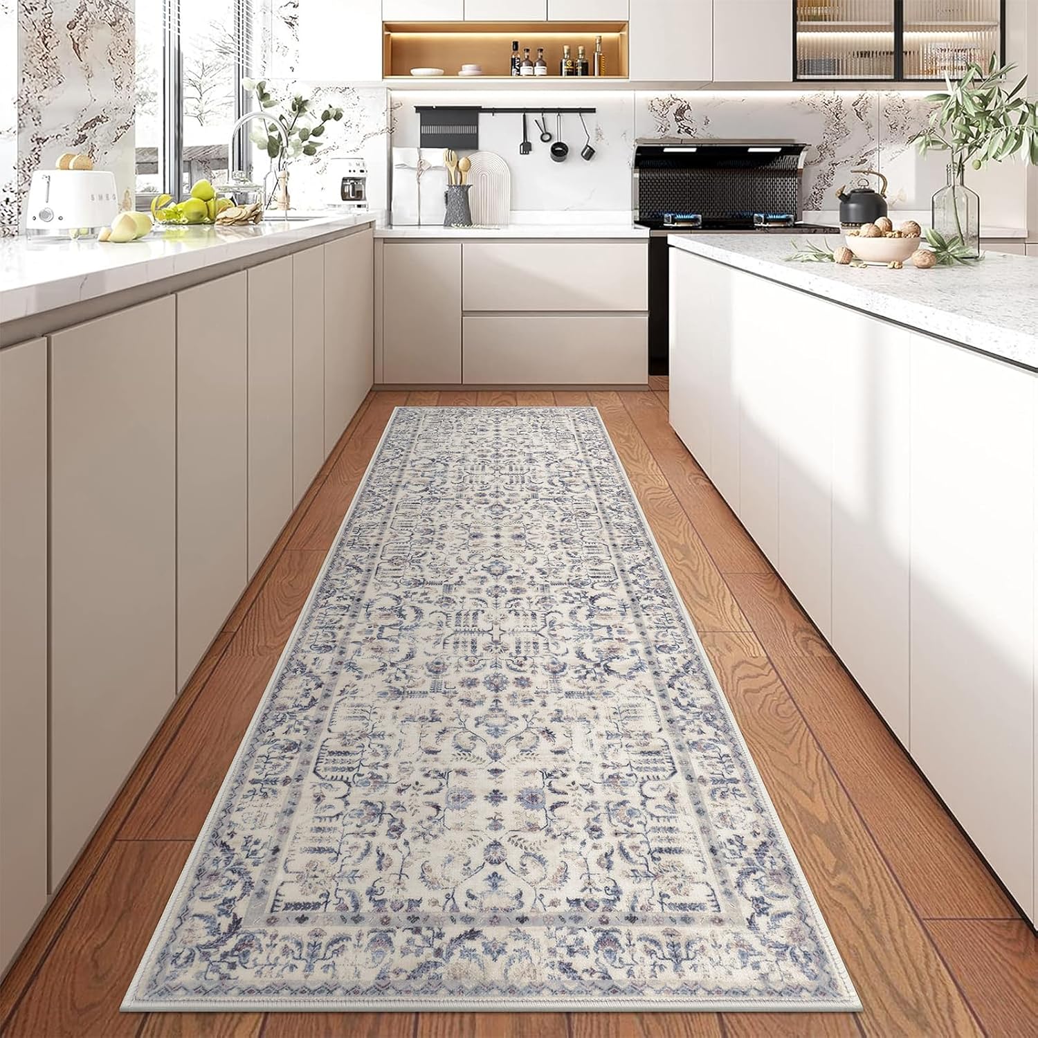 U'Artlines Runner Rug for Hallways 2ftx6ft Non Slip Washable Mat