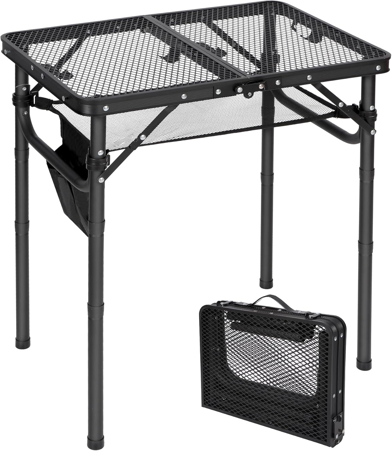 REDCAMP Small Folding Grill Table for Outdoor Cooking and BBQ