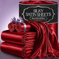 DECOLURE Satin Bed Sheets King Size - Luxurious Soft Satin