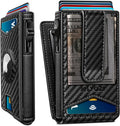 Airtag Wallet for Men with Money Clip and RFID Blocking Case