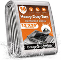 12x20FT Waterproof Tarp 16 Mil Heavy Duty - Thick, UV Blocking