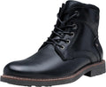Jousen Mens Chukka Zipper Motorcycle Boots - Comfortable All-Day Wear