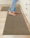 Kitchen Rugs and Mats 2PCS Non Slip Runner Set - Absorbent, Washable