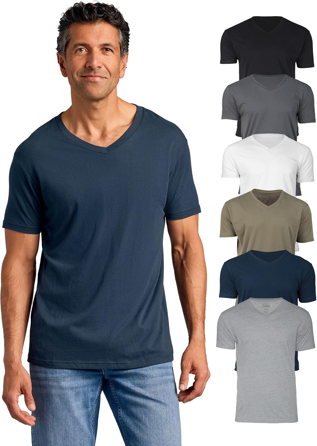 True Classic Mens V Neck T Shirts for All-Day Comfort and Style