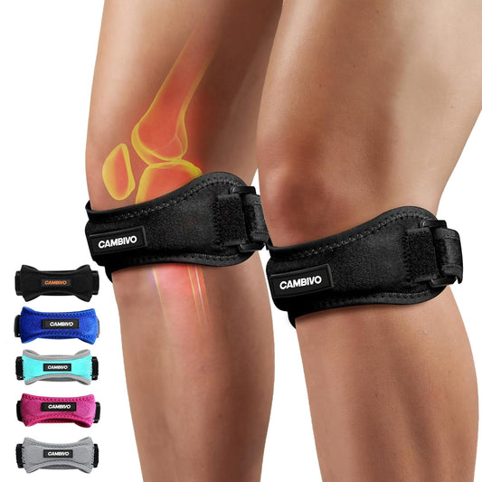 Knee Pain Relief 2 Pack - CAMBIVO Patella Straps