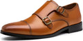 Jousen Dress Shoes Monk Strap Loafers for Men - Classic Double Buckle