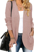 ZESICA Women's Long Sleeve Open Front Cardigan for Fall Winter