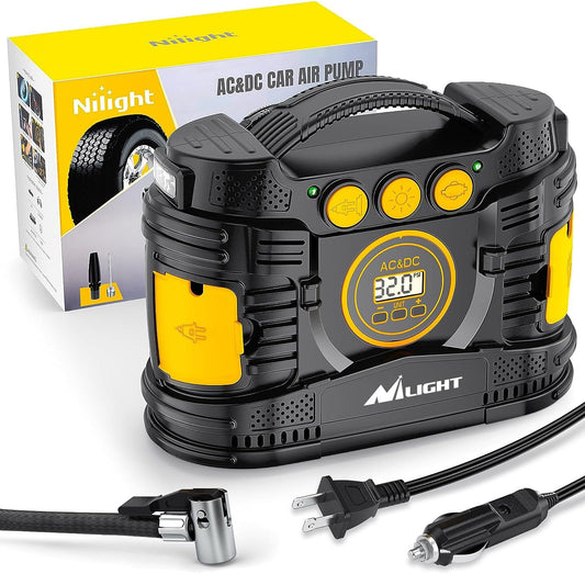 Nilight Dual Power Tire Inflator - Fast Inflate