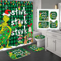 Christmas Bathroom Set with Non-Slip Rugs - Festive Holiday Decor by BATERZO