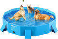 Foldable Dog Kiddie Pool with Stable Side Support - 64 in Portable