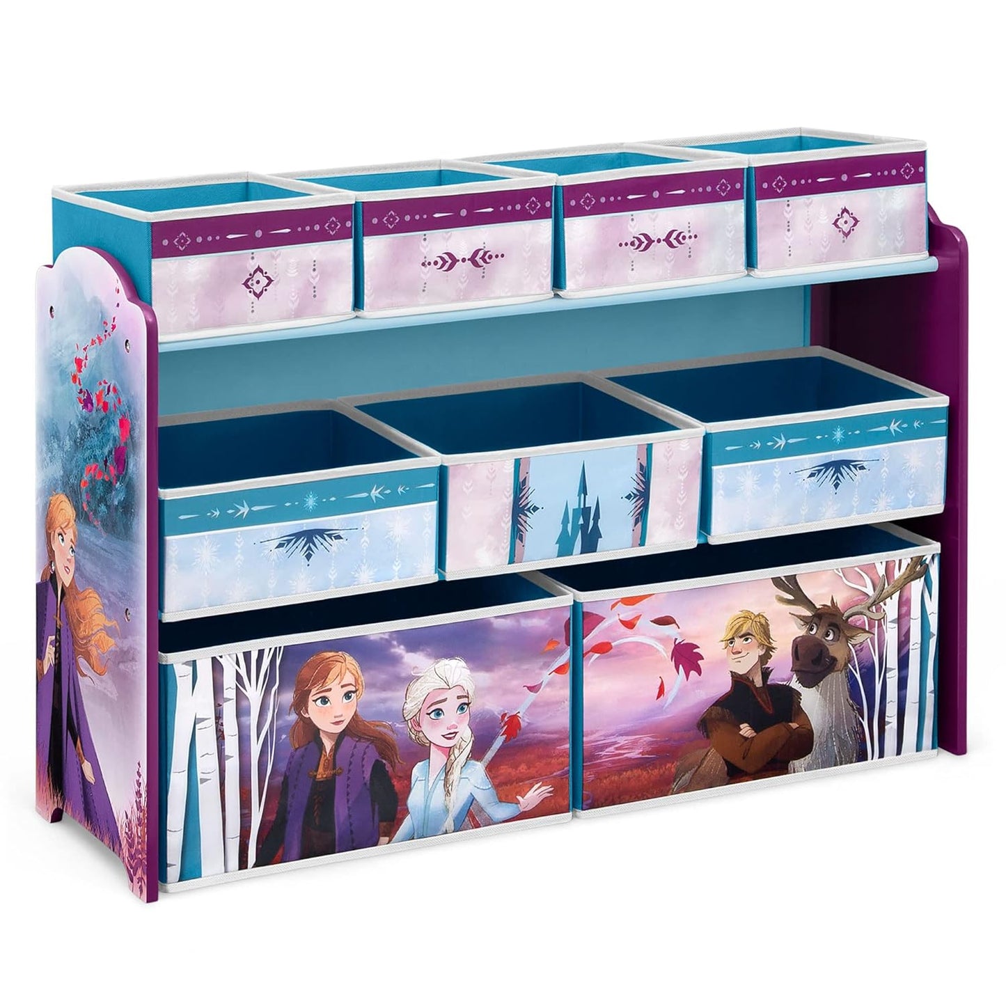 Disney Frozen Deluxe Toy Organizer with 9 Bins for Kids