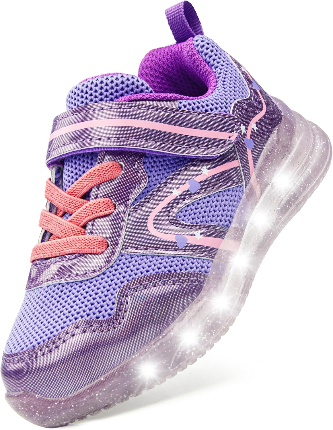 SKYWHEEL Light Up Sneakers for Toddlers with Hook & Loop