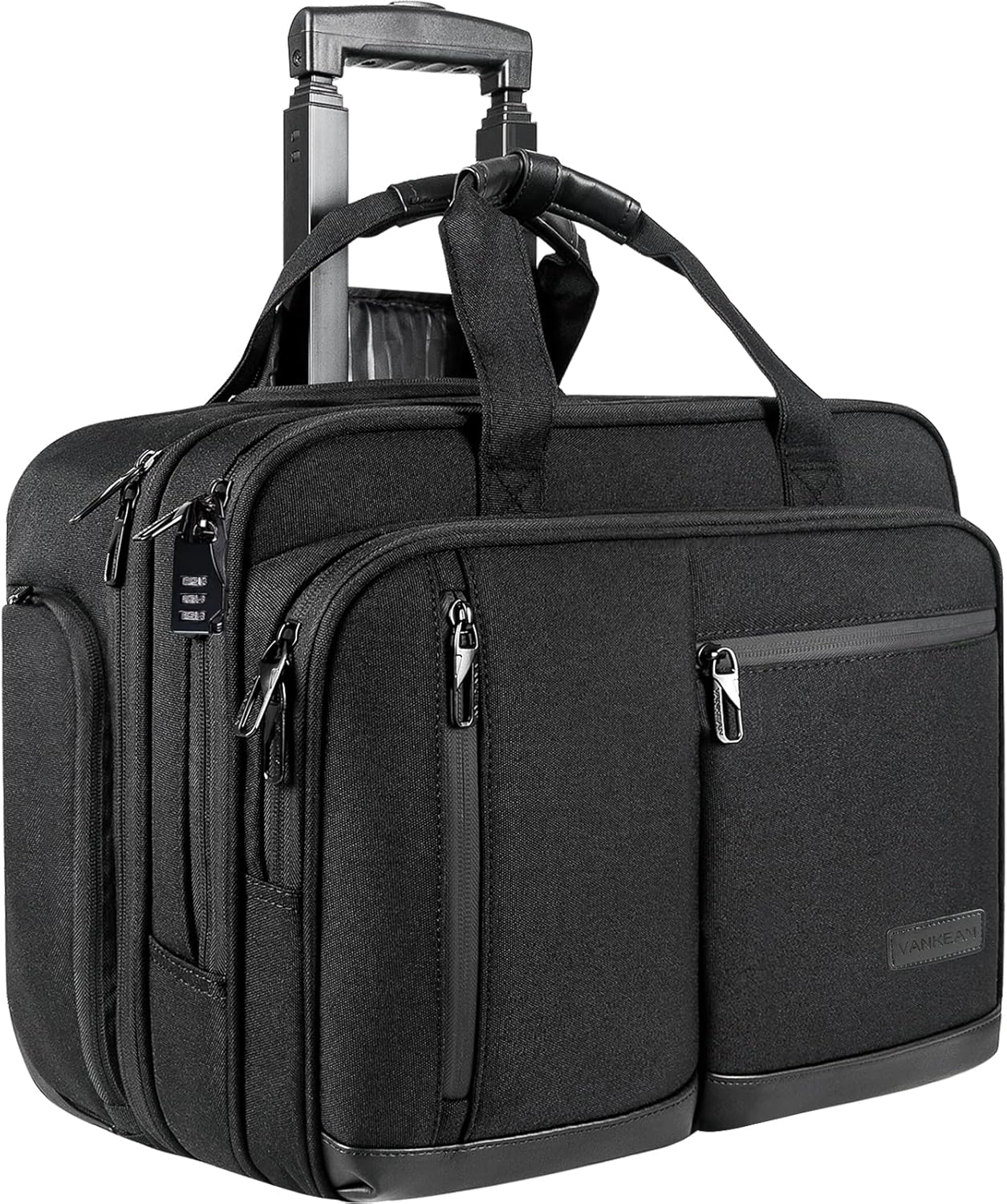VANKEAN 17.3 Inch Rolling Laptop Bag for Travel and Work
