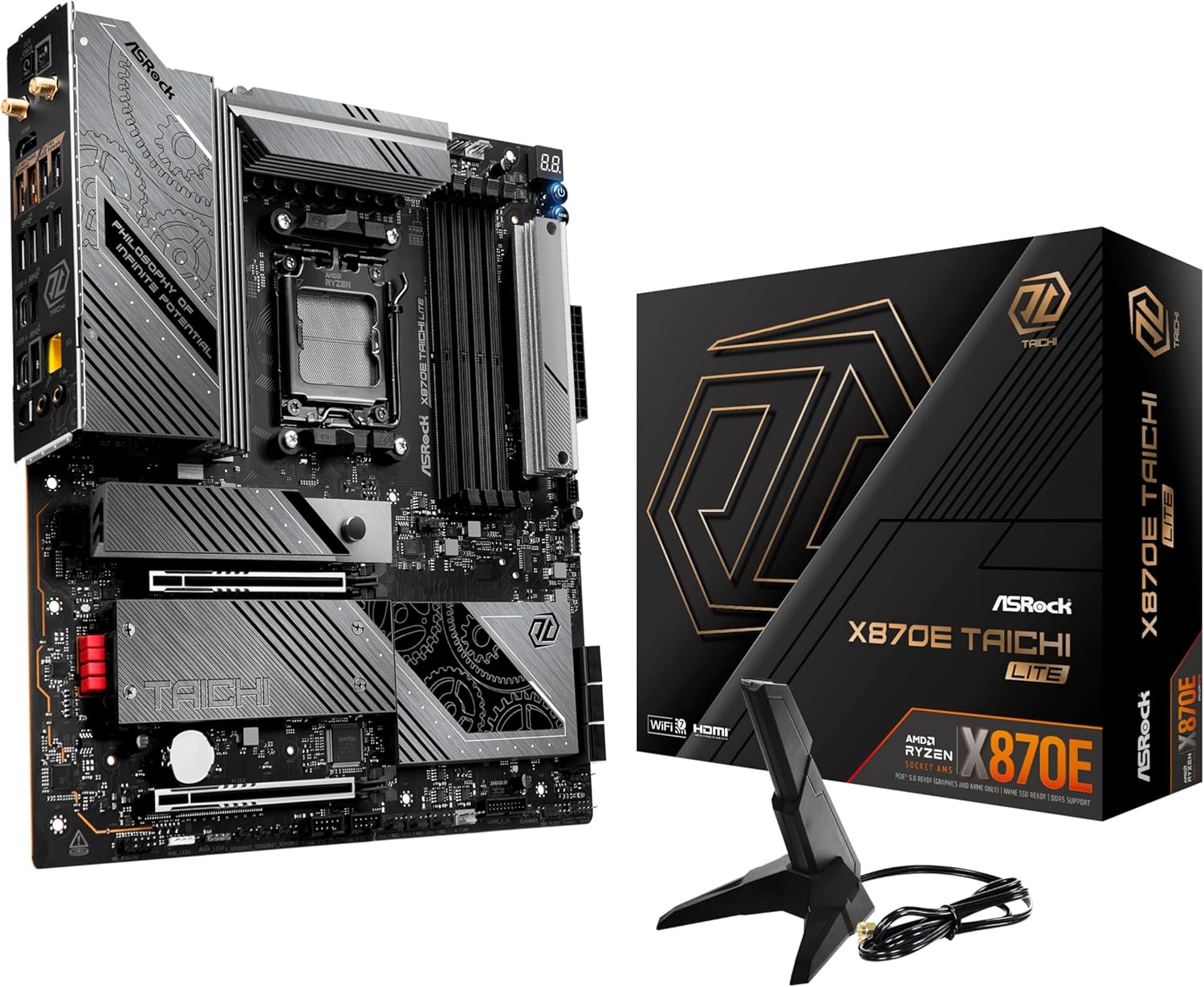 ASRock AMD X870E Taichi Lite Motherboard with Advanced Features