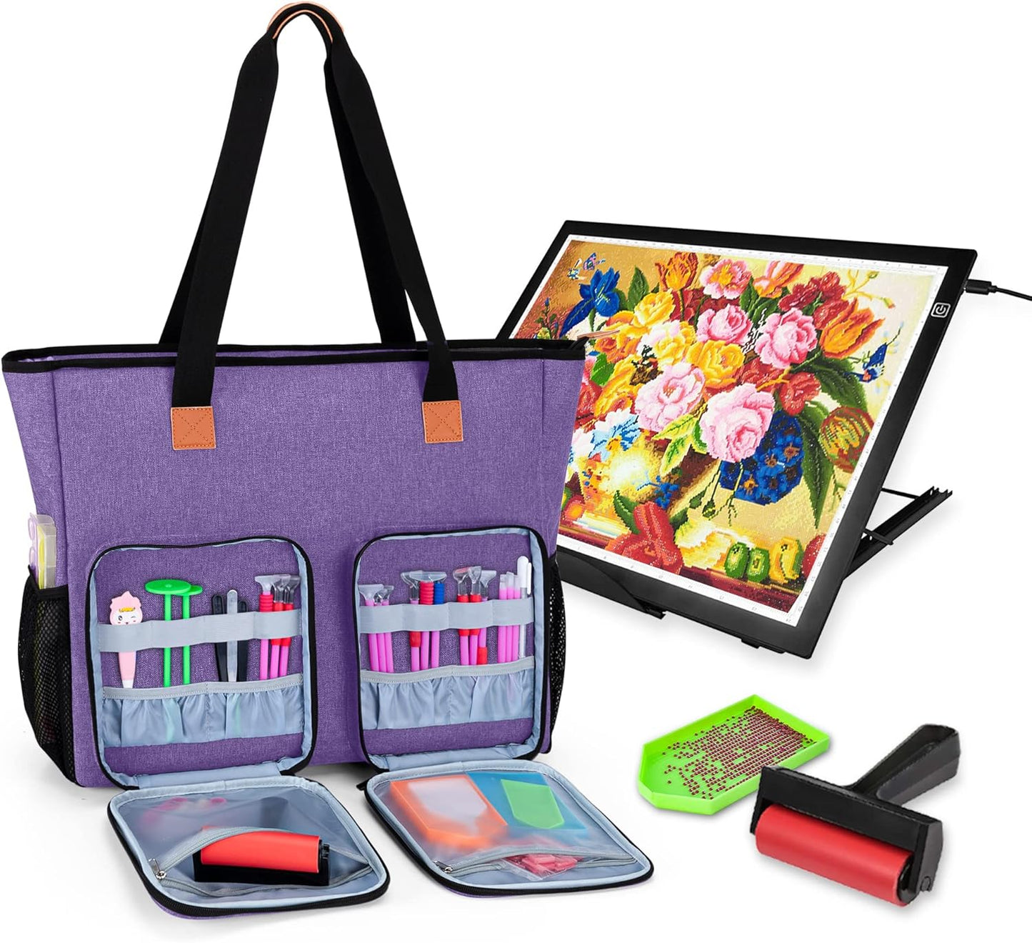 LUXJA Carrying Case for Diamond Painting Accessories and Light Pad