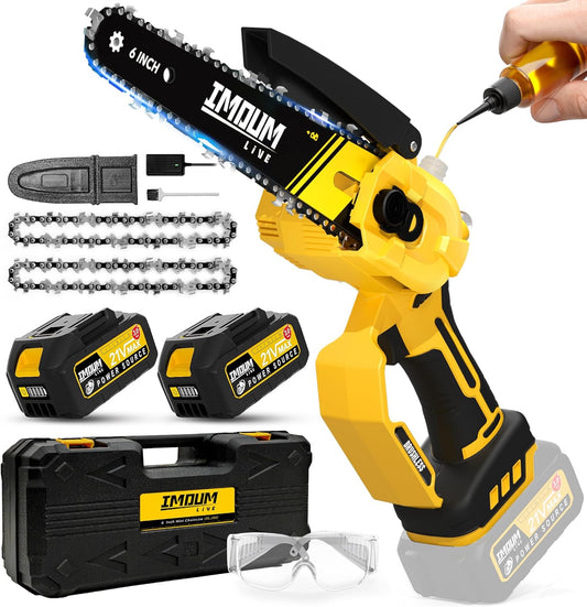 Mini Chainsaw Cordless 6 Inch for Fast Powerful Cutting
