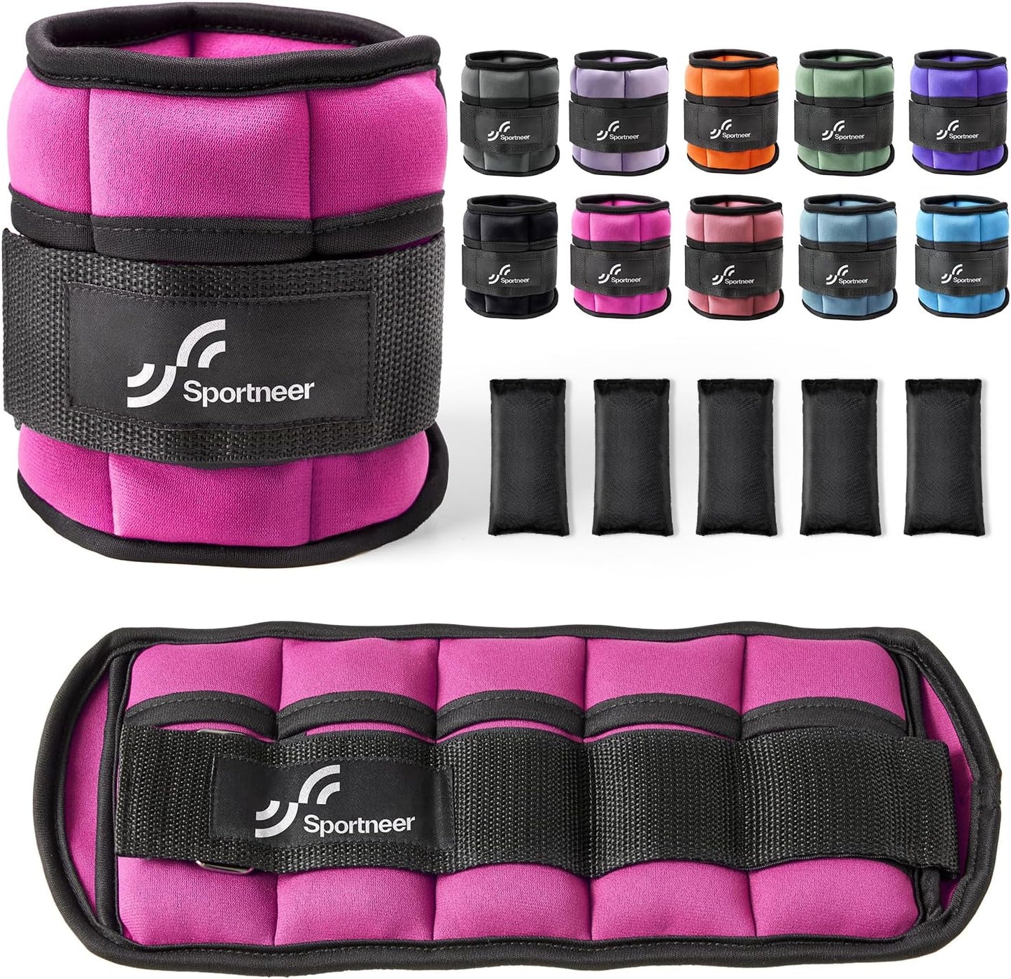 Sportneer Adjustable Ankle Weights for Enhanced Workout Intensity