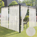 HolidayIdeas 4 Panels Outdoor Ivory Sheer Curtains Review