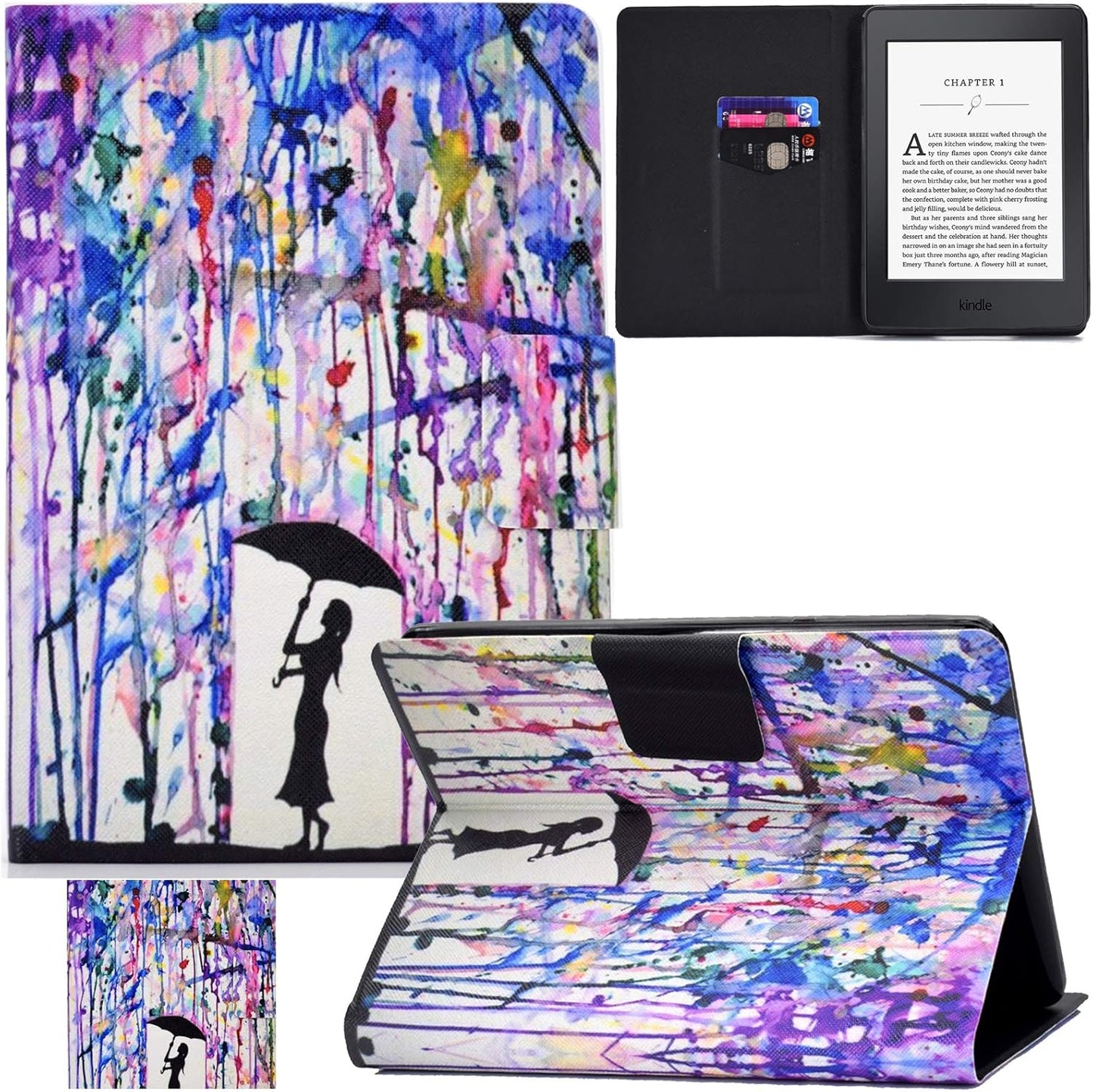 Slim Lightweight PU Leather Case for Kindle Paperwhite 2012-2016