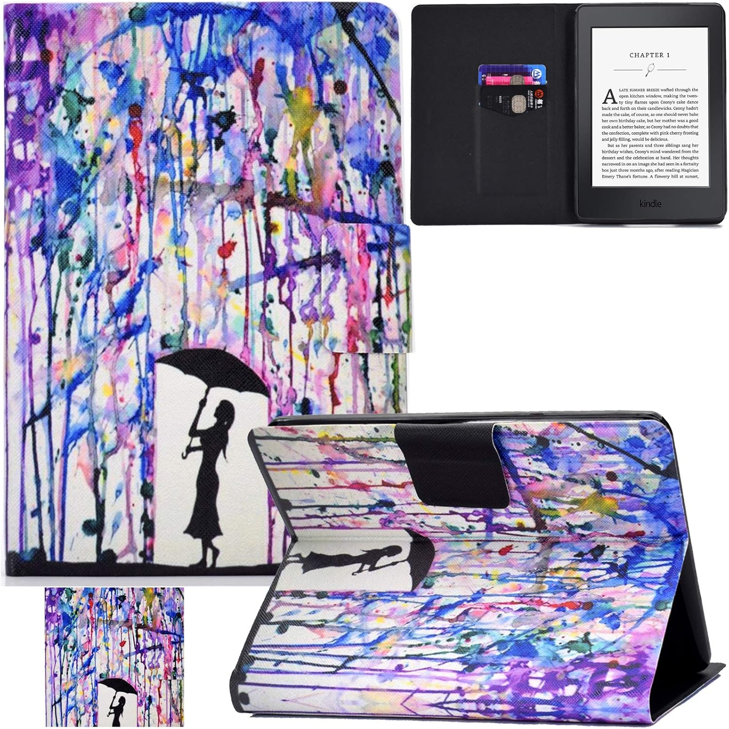 Slim Lightweight PU Leather Case for Kindle Paperwhite 2012-2016