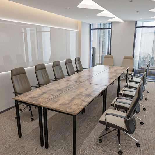Bonzy Home Conference Tables 14ft Office Desk for 16 People